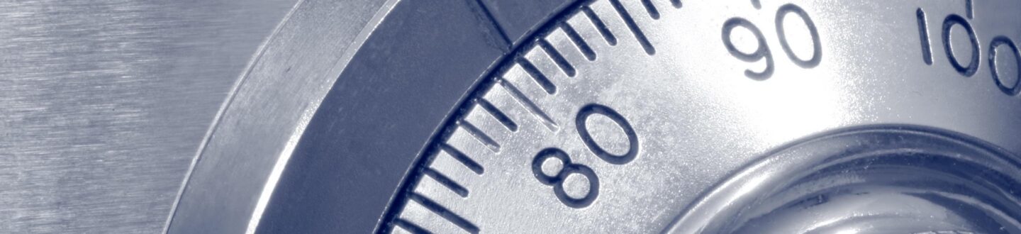 close up of a rotary lock - Brady Ware - Fraud Detection and Deterrence